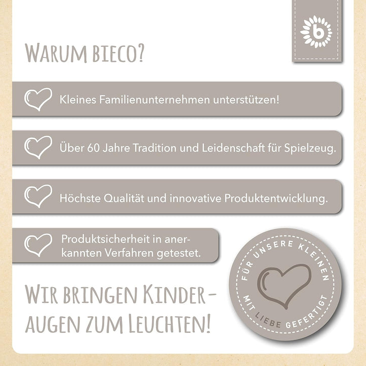 Bieco Plüsch Schaukeltier Esel Fips, 60 cm | Kinder Schaukelstuhl mit Sicherheitsgurt | Baby Schauke
