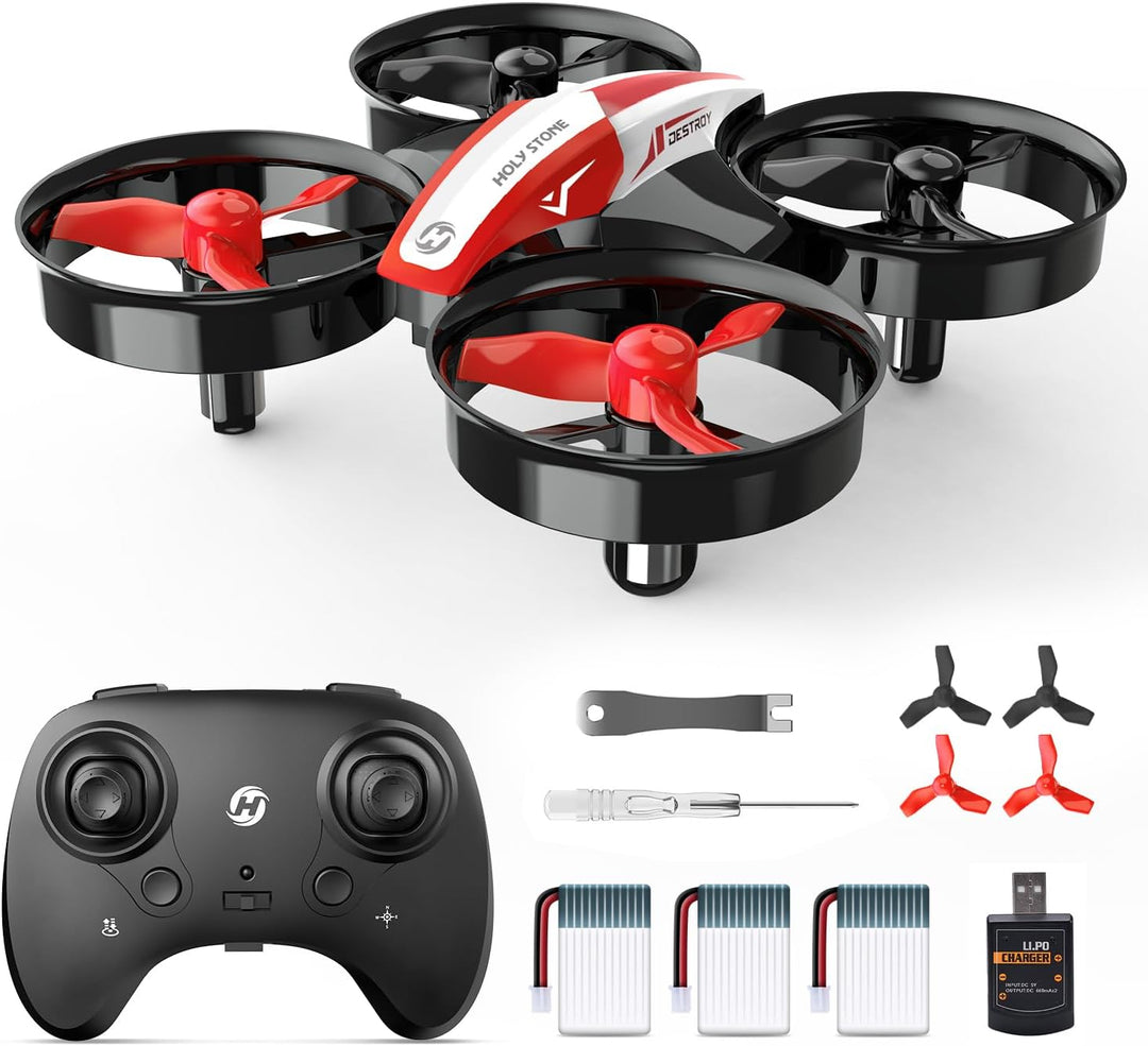 Holy Stone HS210 Mini Drohne für Kinder Anfänger,RC Quadcopter mit 3 Akkus Lange Flugzeit,Automatisc