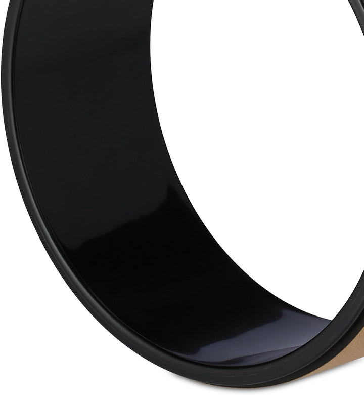 Relaxdays Yogarad, Ø 32 cm, Kunststoff, Kork, rutschfest, für Rückenübungen, Dehnbarkeit, Yogazubehö