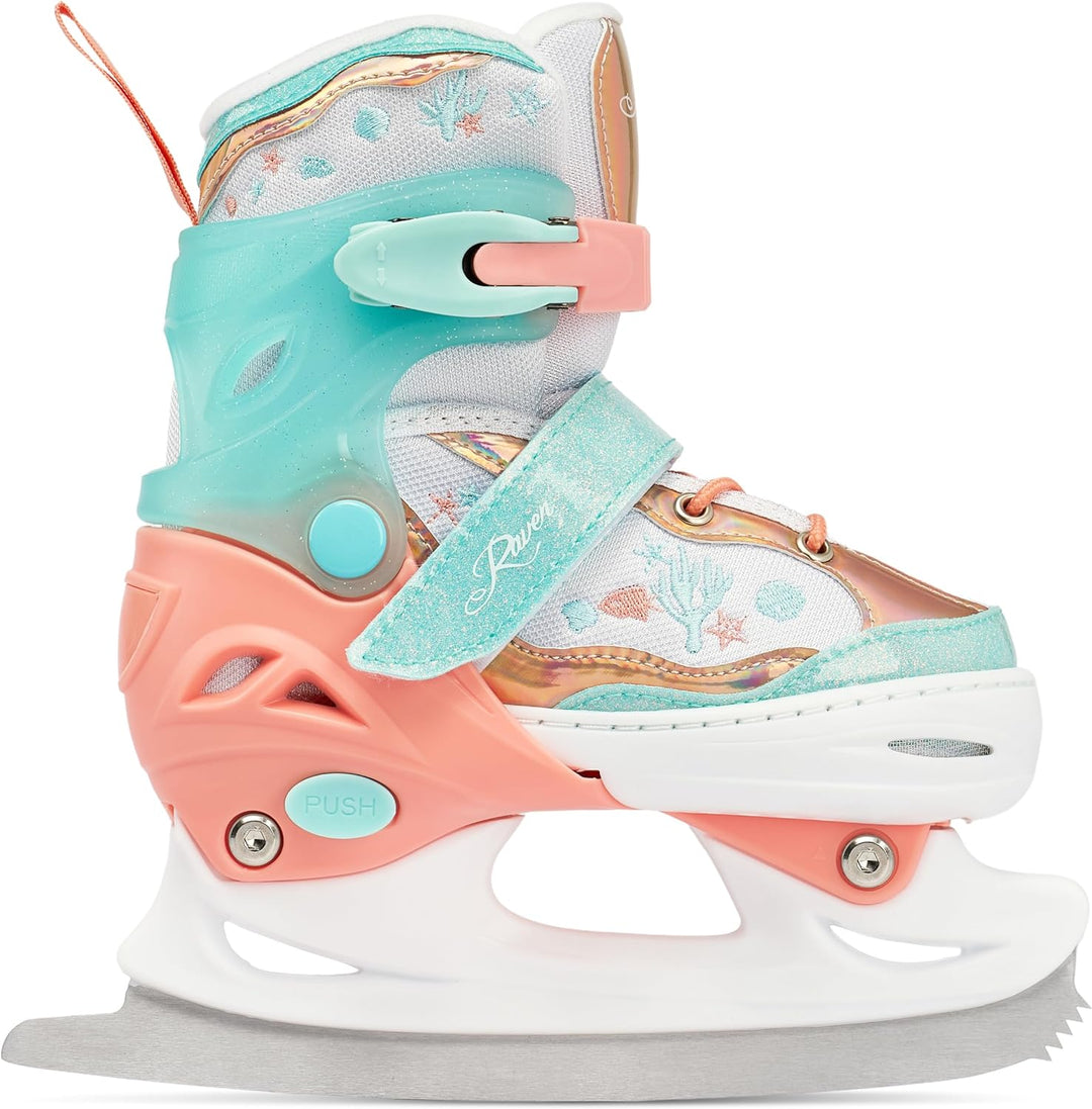 RAVEN 4in1 Inline Skates Triskates Rollschuhe Schlittschuhe Inliner für Kinder Mädchen verstellbar 2
