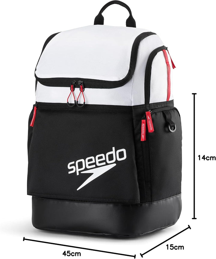 Speedo Unisex Grosser Teamster 35 Liter Rucksack, Einheitsgr&#xF6;&#xDF;e 2,0 Speedo Schwarz/Wei&#xD