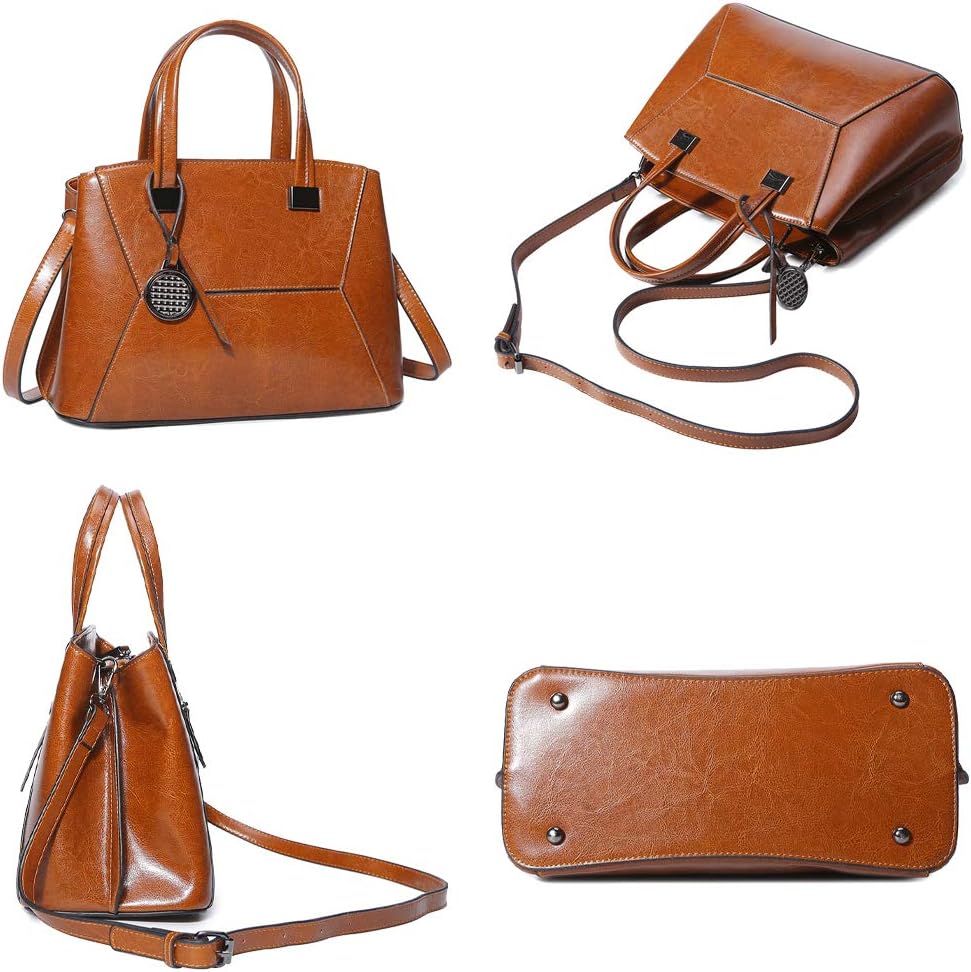 Coolives Damen Tasche Kleine Handtasche Henkeltasche Umhängetasche Schultertasche aus Leder EINWEG S