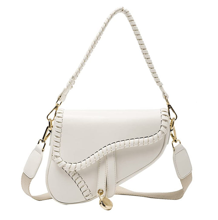 Purfanree Trendige Satteltasche, Clutch, Handtasche, Umhängetasche, Henkeltasche, Schultertasche, Cr