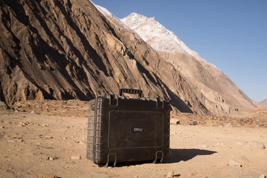 B&W Transportkoffer Outdoor - Typ 6500 Schwarz - mit variabler Facheinteilung - Wasserdicht nach IP6