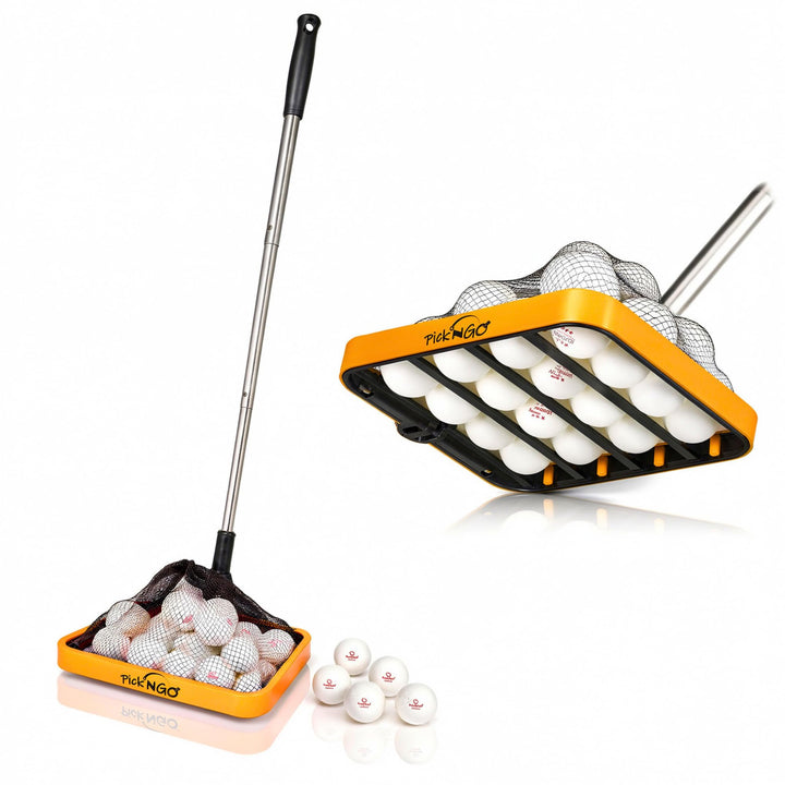 PICK 'N GO Tragbarer Ballpicker für Tischtennis, Ping Pong