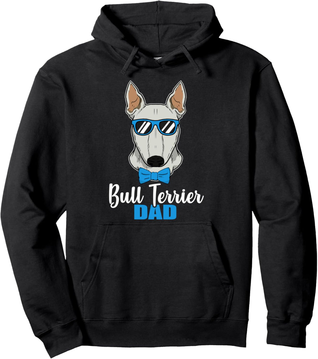 Lustiges Hunde Papa Geschenk Herrchen Bullterrier Hund Pullover Hoodie