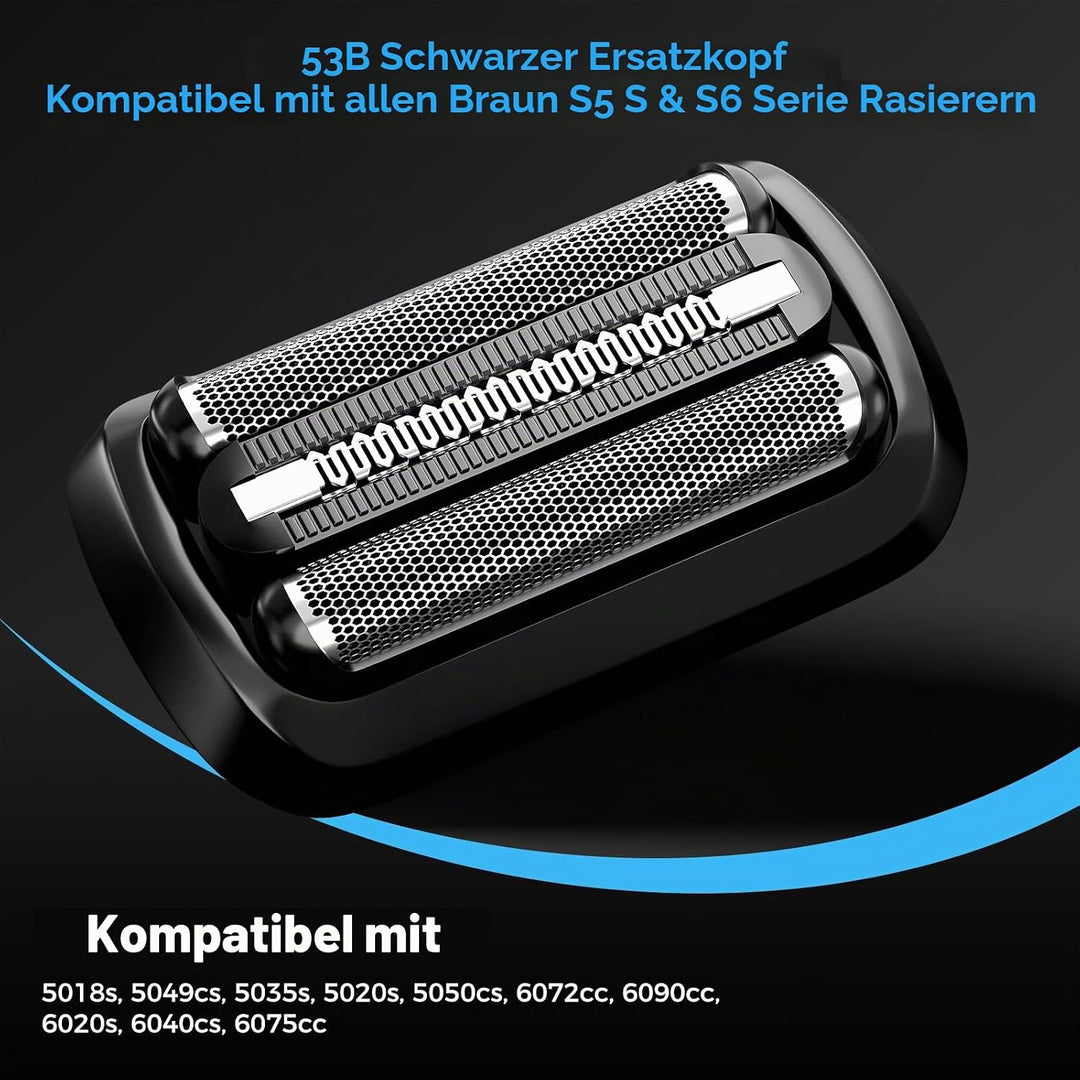 Series 5 Scherkopf Kompatibel mit Braun, S5/6 Elektrischer Rasierkopf Zubehör 53B Scherblatt Rasiera
