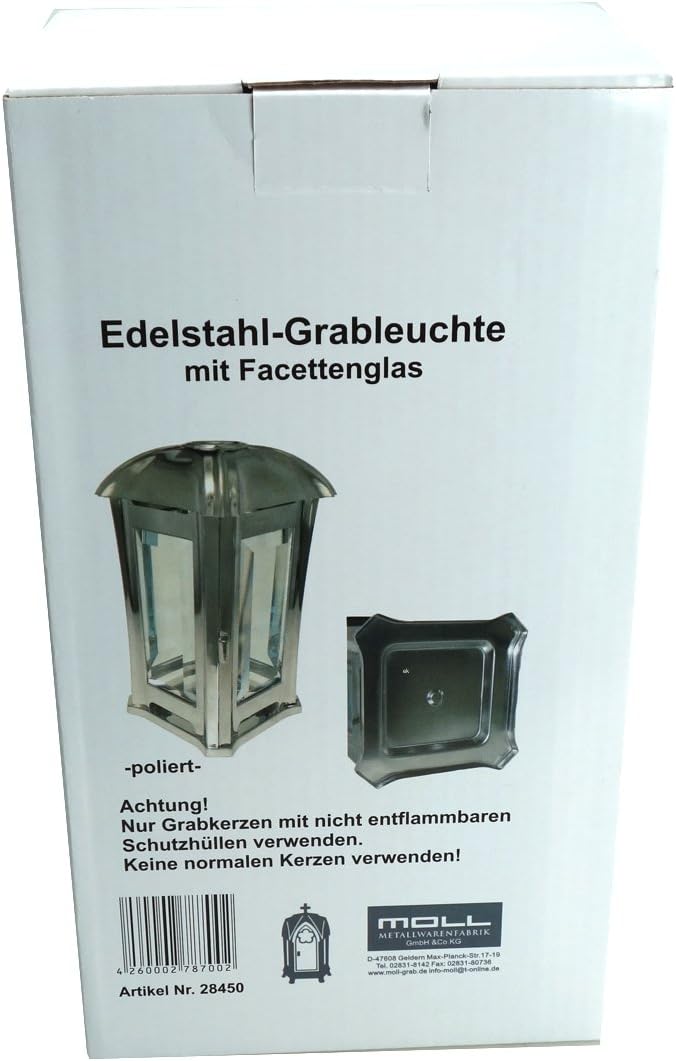 Grablaterne Svenja aus Edelstahl glänzend-poliert