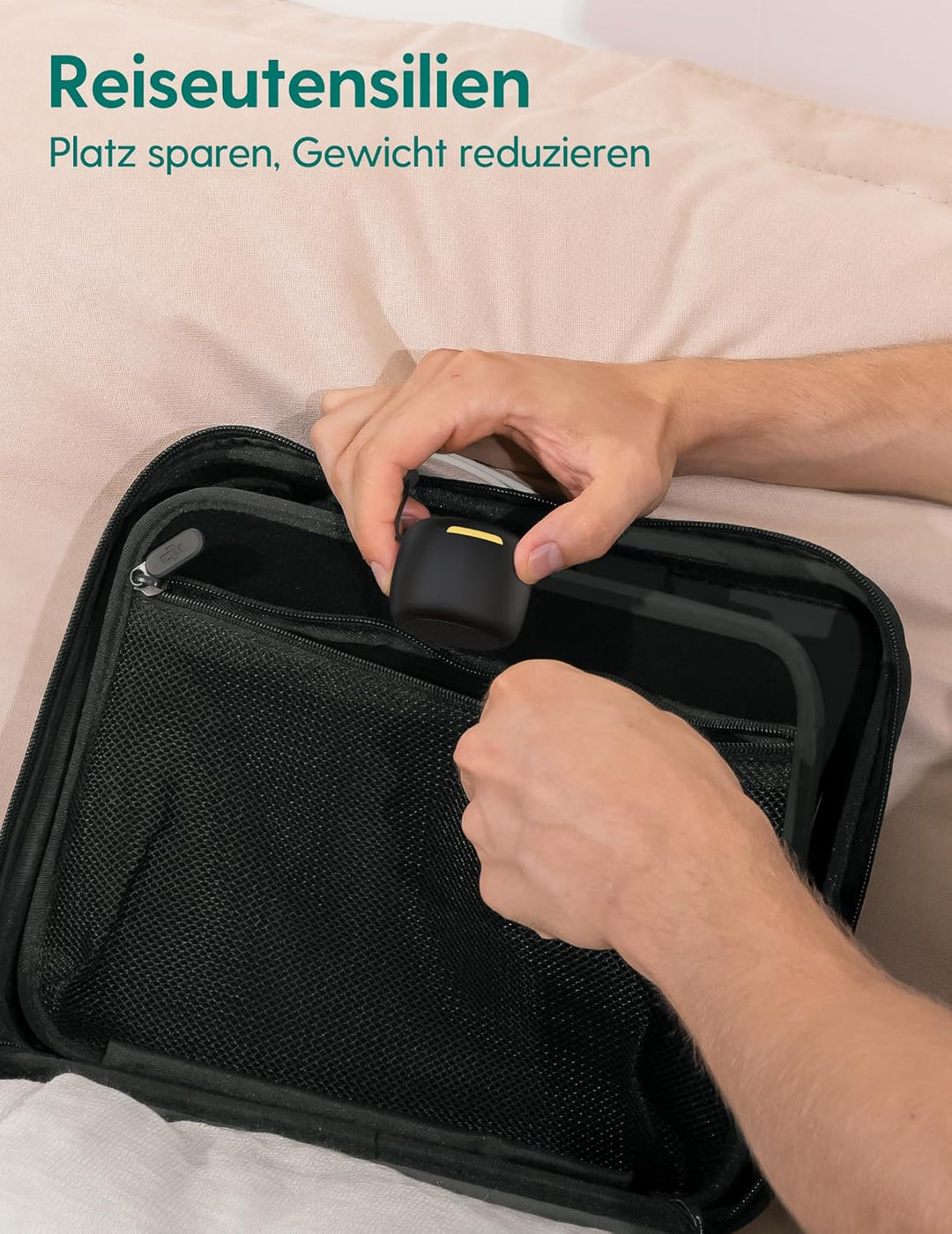 BABELIO White Noise Machine Baby Tragbare Mini-Soundmaschine für Erwachsene und Babys, Nachtlicht, 1