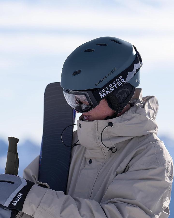 OutdoorMaster Kelvin Unisex Skihelm - Schneesporthelm für Skifahren/Snowboard mit Belüftungssystem,