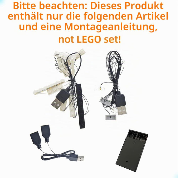 GEAMENT LED Licht-Set Kompatibel mit Lego Millennium Falcon - Beleuchtungsset für Star Wars 75105 Ba