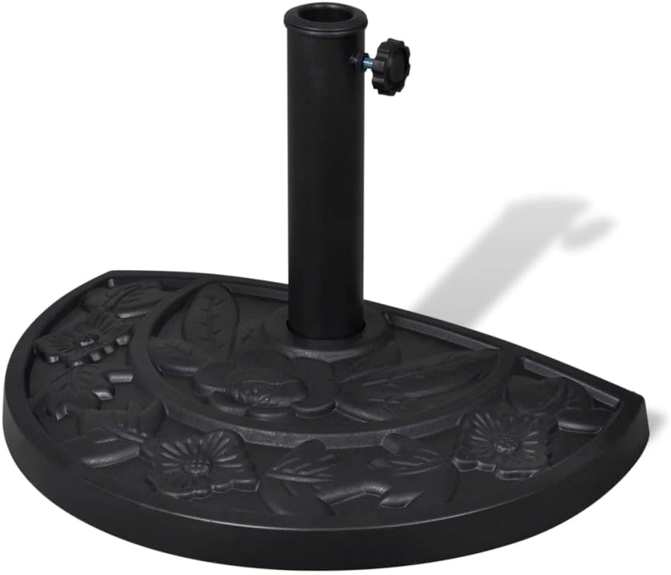 vidaXL Sonnenschirmständer Halbrund 9 kg Schirmständer Schirmhalter Ständer Default Title, Default T