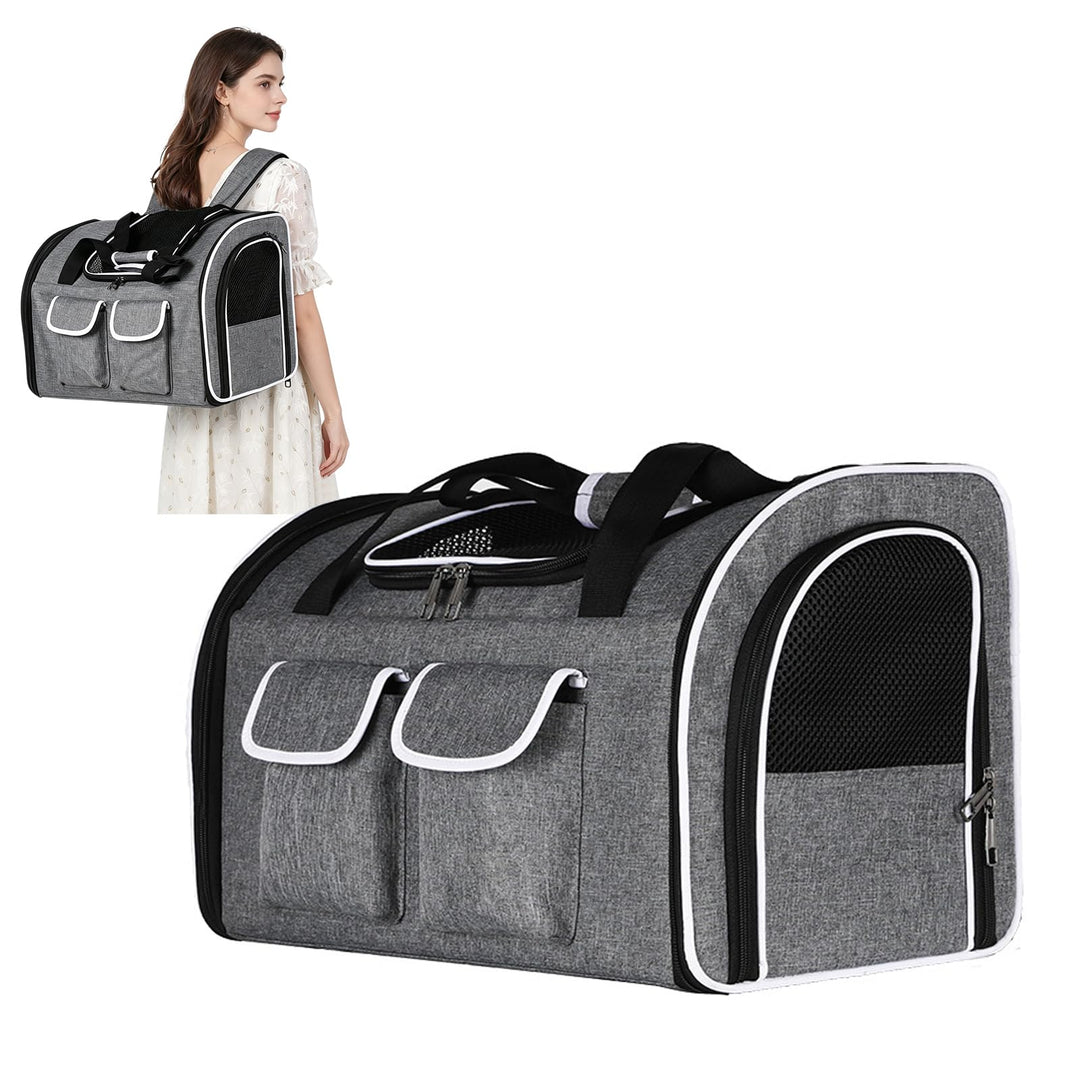 PETCUTE Katzenrucksack Hunderucksack für Katzen und Kleine Hunde,Atmungsaktiv Haustier Rucksack Katz