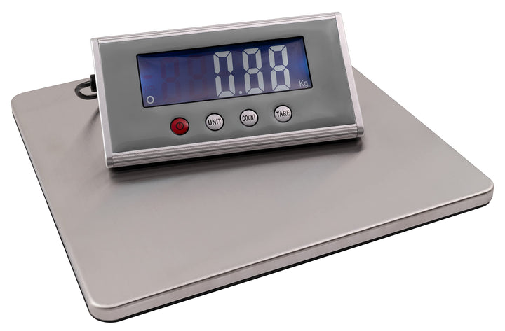 MC POWER - Paketwaage Briefwaage | PW-200 | Messbereich 200g - 200kg, Wiegefläche aus Edelstahl (27x
