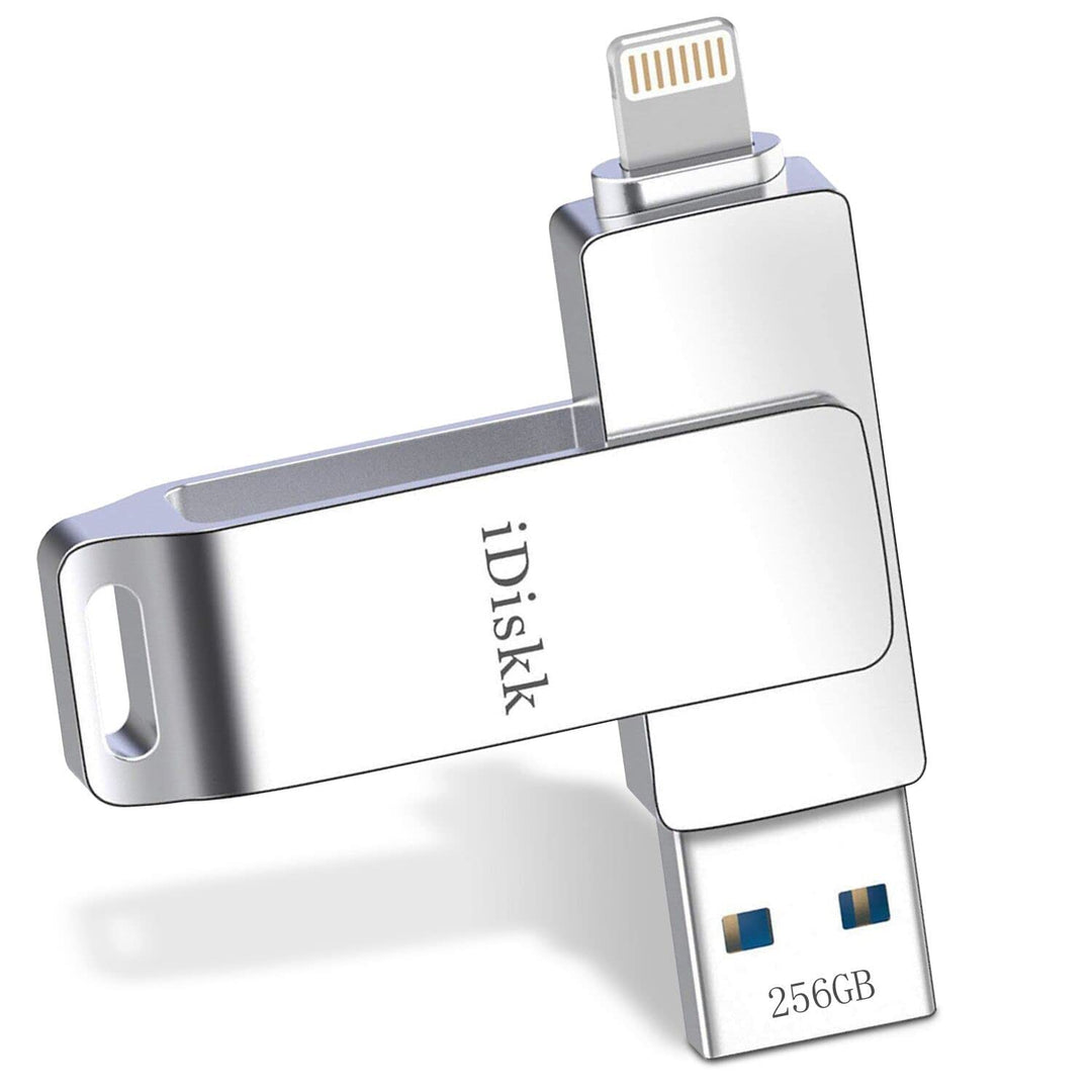 iDiskk 256 GB MFi-zertifizierter Fotostick für iPhone, USB-Stick für iPad mit Lightning Memory Stick