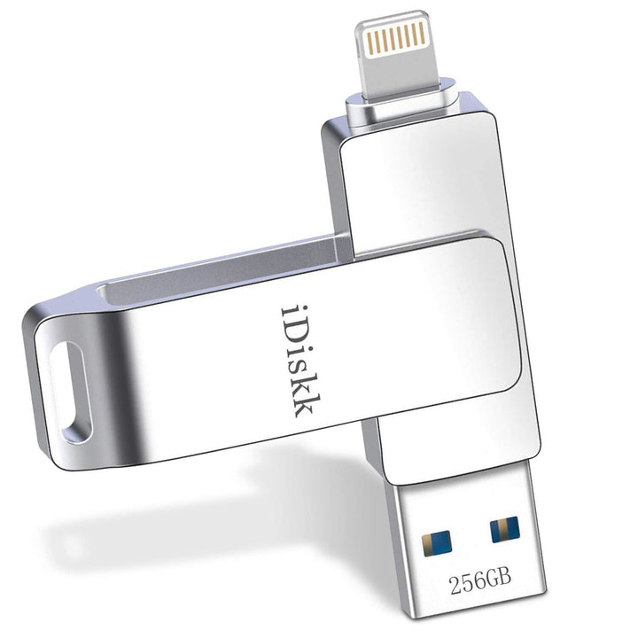 iDiskk 256 GB MFi-zertifizierter Fotostick für iPhone, USB-Stick für iPad mit Lightning Memory Stick