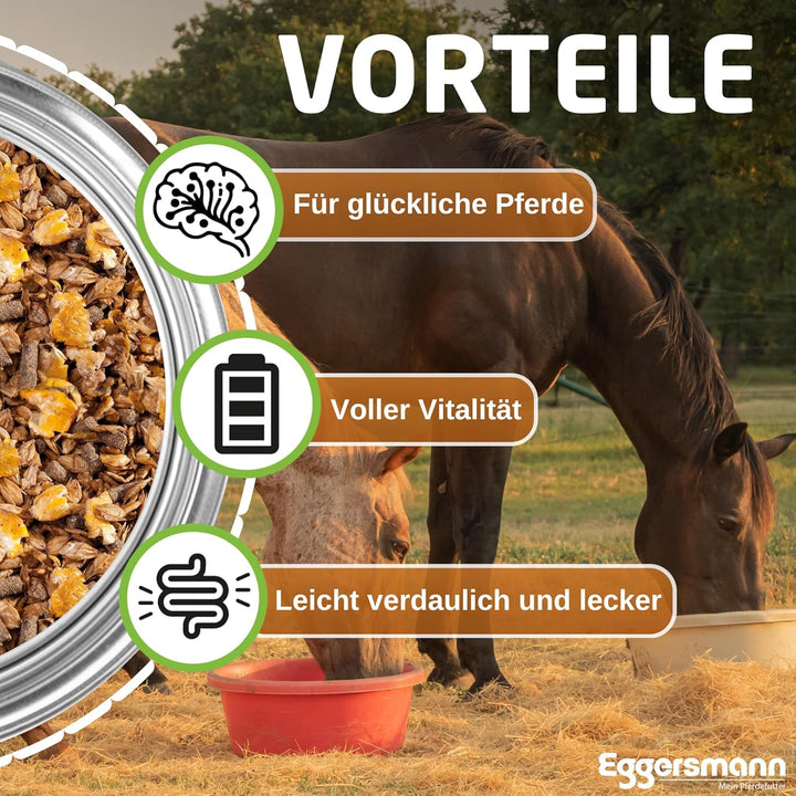 Eggersmann EMH Classic Müsli 20 kg – Pferdemüsli ohne Hafer für Sportpferde zum Schutz des Muskelapp