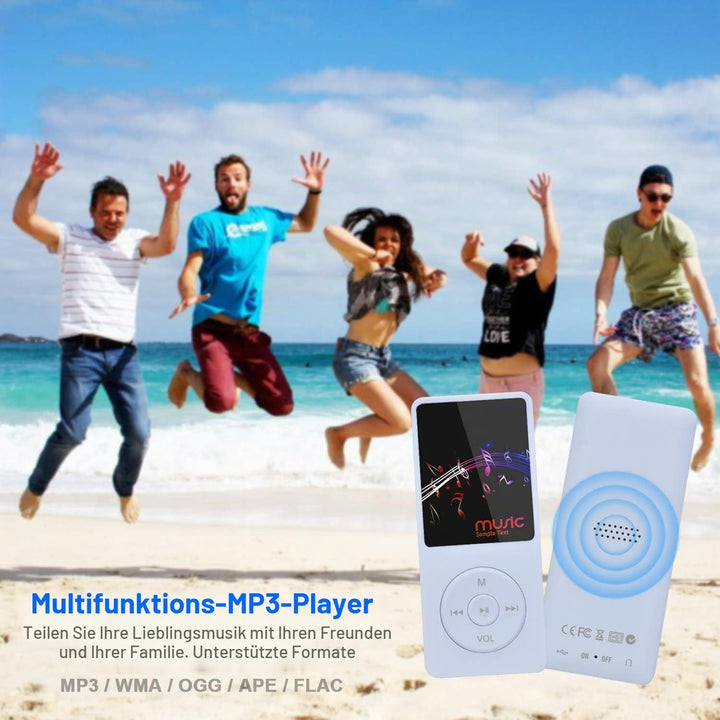 8GB Tragbare MP3 Musik Player, Support bis zu 64GB SD Speicherkarte, Lossless Sound HiFi MP3 Player,