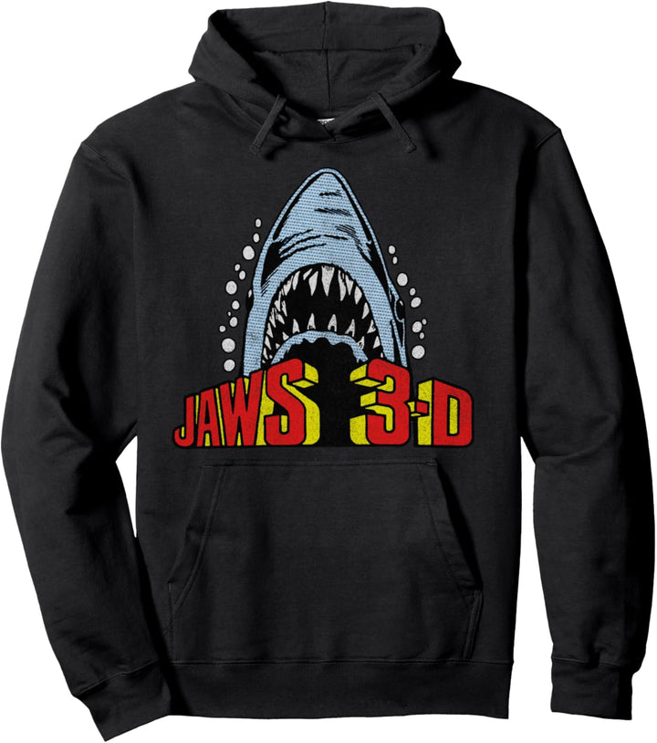 Jaws Retro 3D Poster Pullover Hoodie
