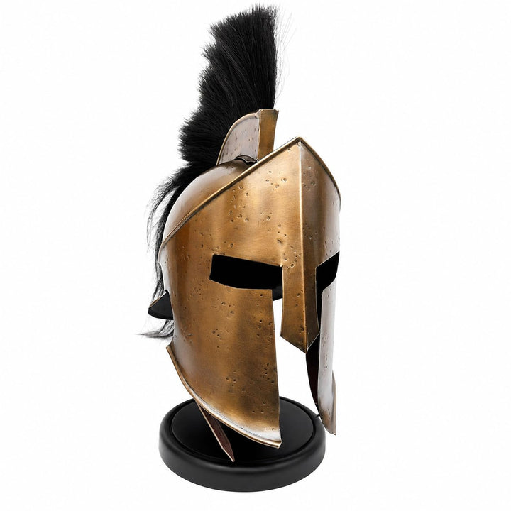Mittelalter Rüstung King Leonidas Griechischer Spartan 300 Römischer Halloween Helm mit schwarzem Ho