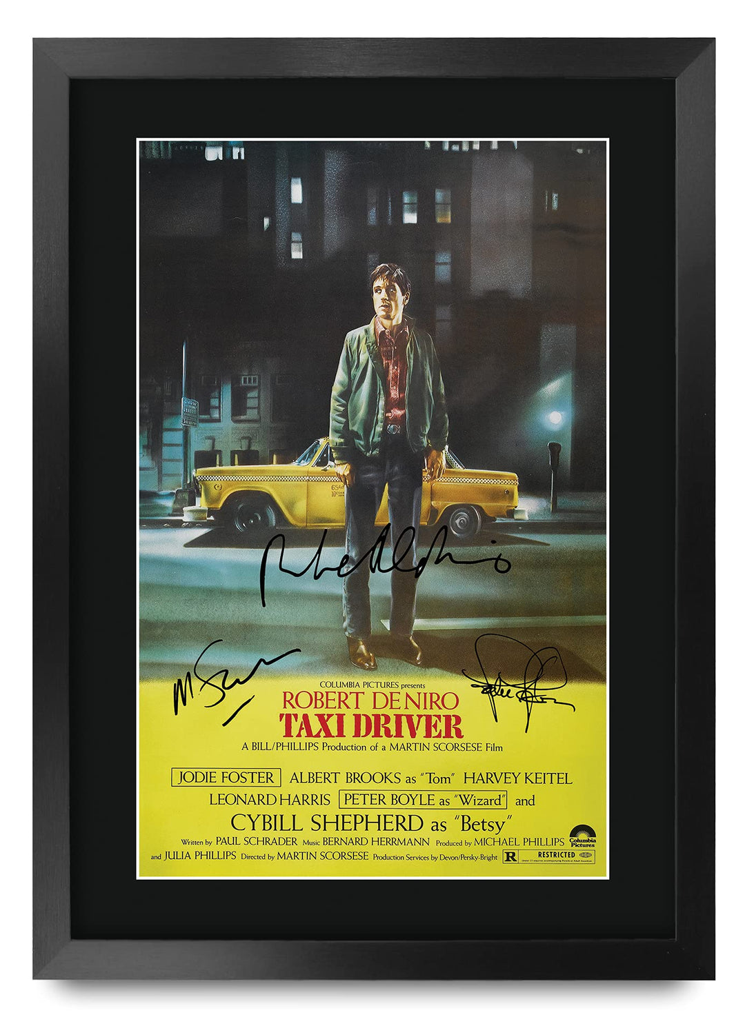 HWC Trading Taxi Driver A3 Gerahmte Signiert Gedruckt Autogramme Bild Druck-Fotoanzeige Geschenk Für