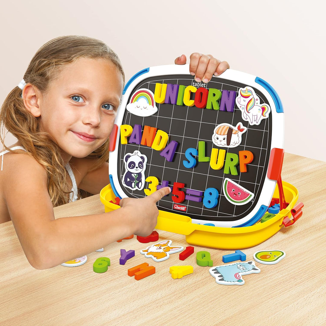 Quercetti - Tablet Magnettafel Buchstaben+Zahlen