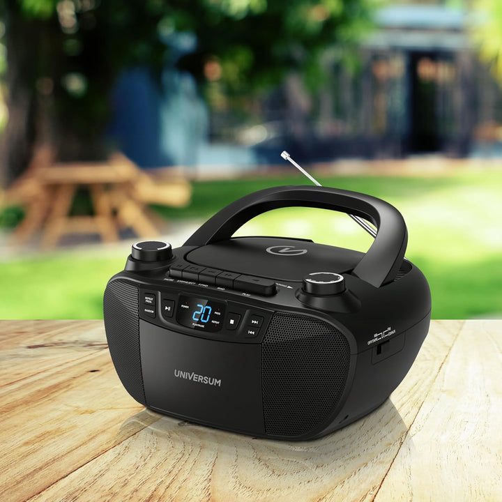 Universum BB 200 - tragbarer CD-Player mit Radio und Kassette - einfache Bedienung für Kinder &amp; Seni