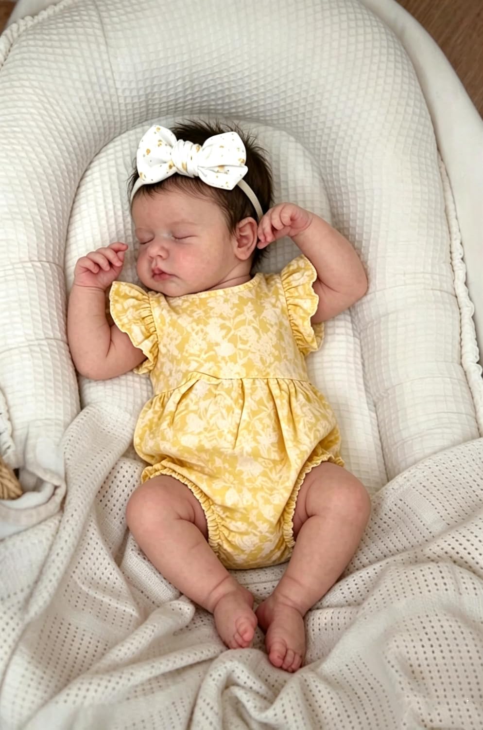 Zero pam Reborn Baby Lebensecht-48CM Baby Babypuppen Wie Echt, Echte Babypuppe Mit VollVinyl Körper,