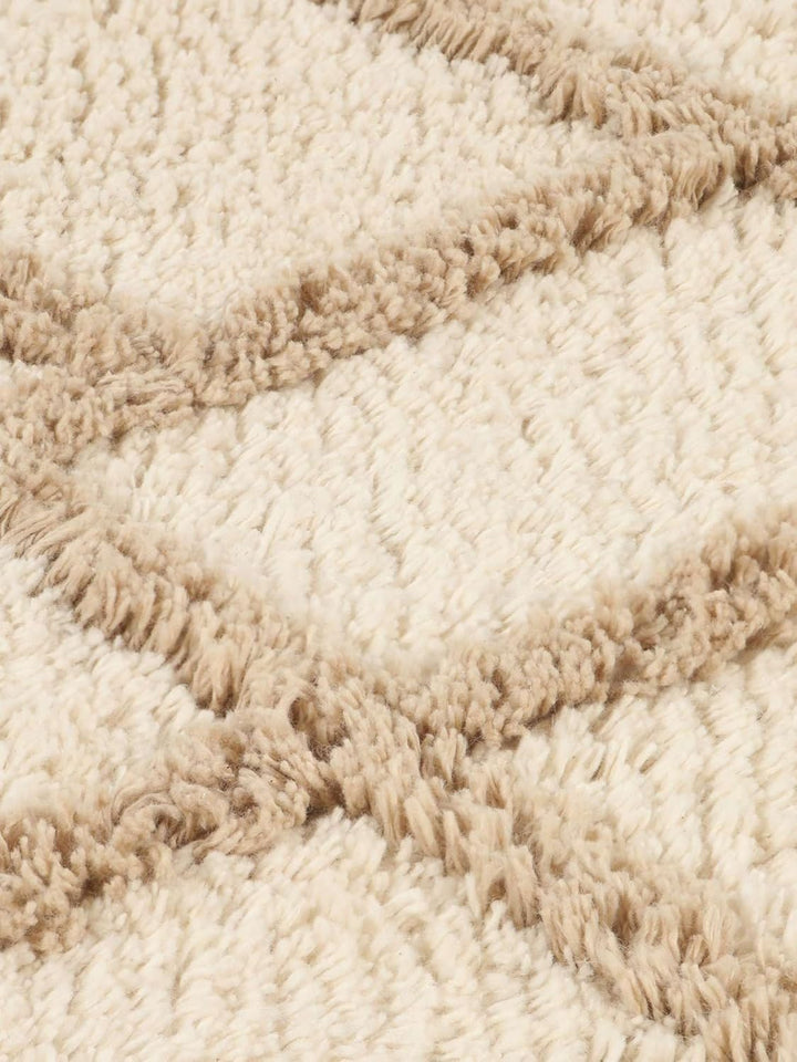 RugVista Badematte Riviera, ∅ 90 cm, Rund, Mittelflor, Moderner Badteppich, Maschinenwaschbar bis 30