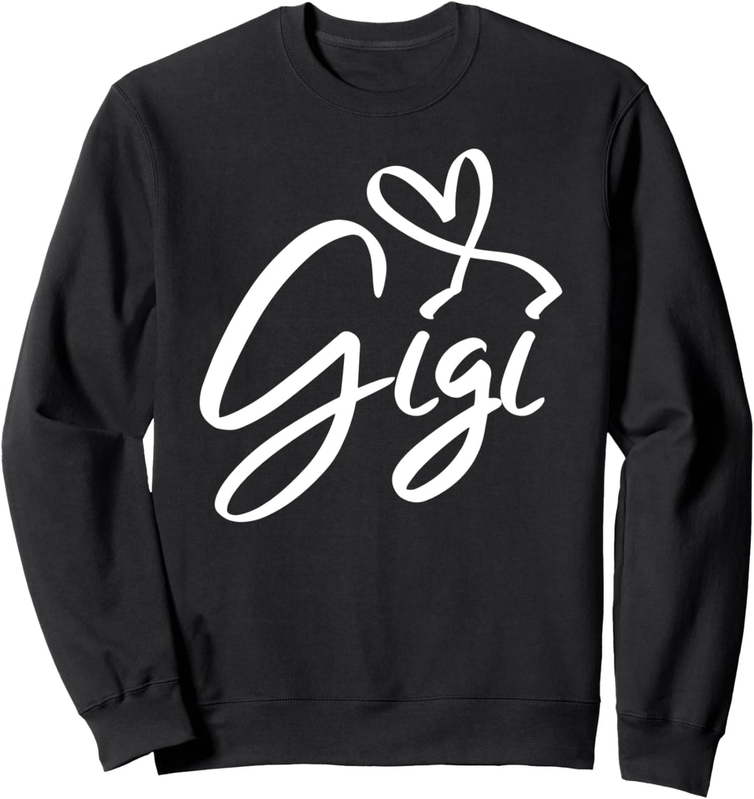 Gigi - Heart Silhouette Image - Proud Grandma Sweatshirt