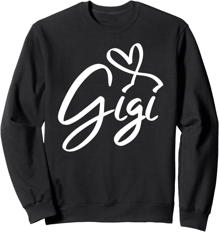 Gigi - Heart Silhouette Image - Proud Grandma Sweatshirt