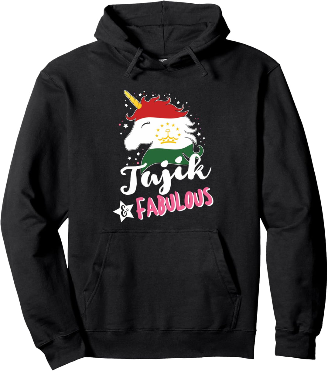 Tadschikisches Einhorn Tadschikistan Flagge Pullover Hoodie