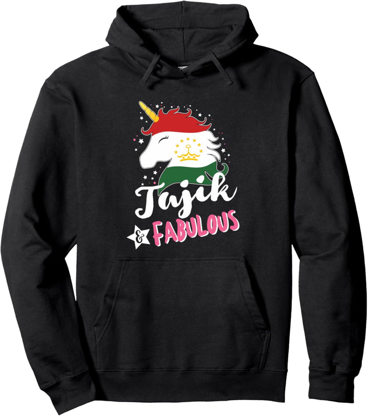Tadschikisches Einhorn Tadschikistan Flagge Pullover Hoodie