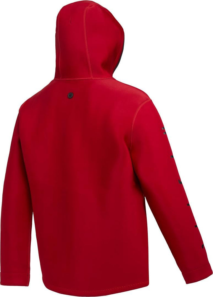 Mystic Watersports - Surf 2mm &amp; Windsurfing Star Sweat 2 mm Neopren-Neoprenanzug-Hoodie - Rot - Vers