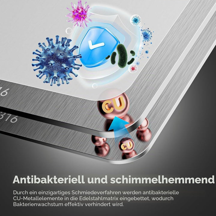 Titan Schneidebrett, Titanium Schneidebrett, schneidebrett Edelstahl, Titanium Cutting Board, Stainl