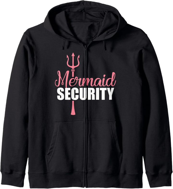 Mermaid Security Funny Swimming Swimmer Kapuzenjacke