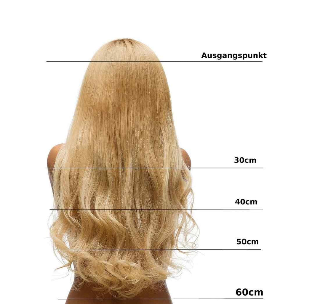 hair2heart Premium Extensions Echthaar Bondings Gewellt - 200 Strähnen 1g 60cm 8/1 hellblond asch #1