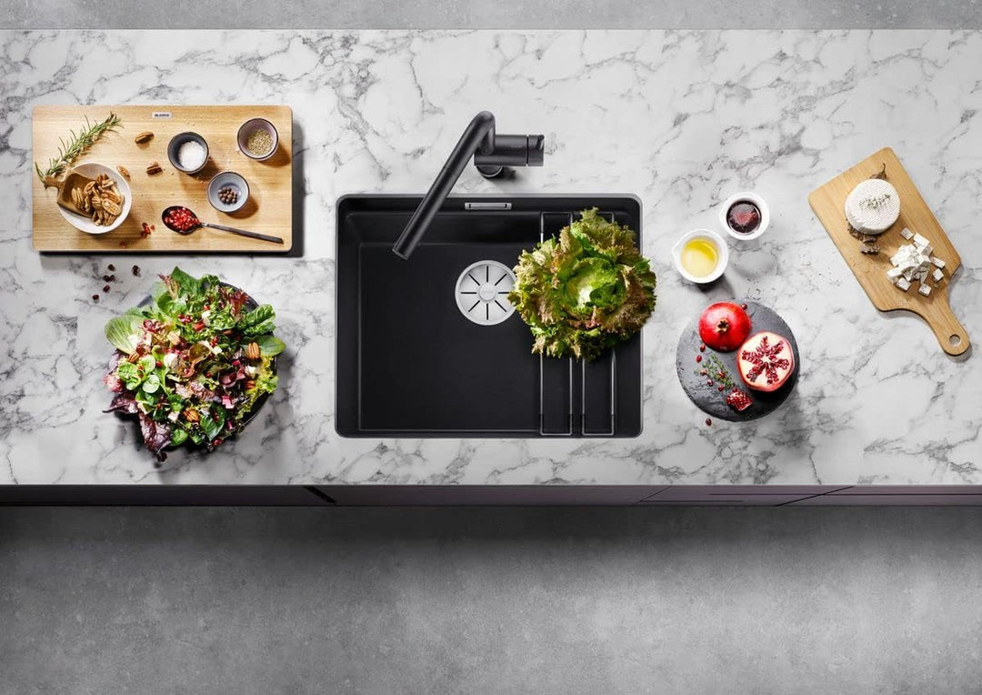 BLANCO ETAGON 500-U | SILGRANIT tartufo | Einbauart: Unterbau | ohne Ablauffernbedienung, mit Zubehö