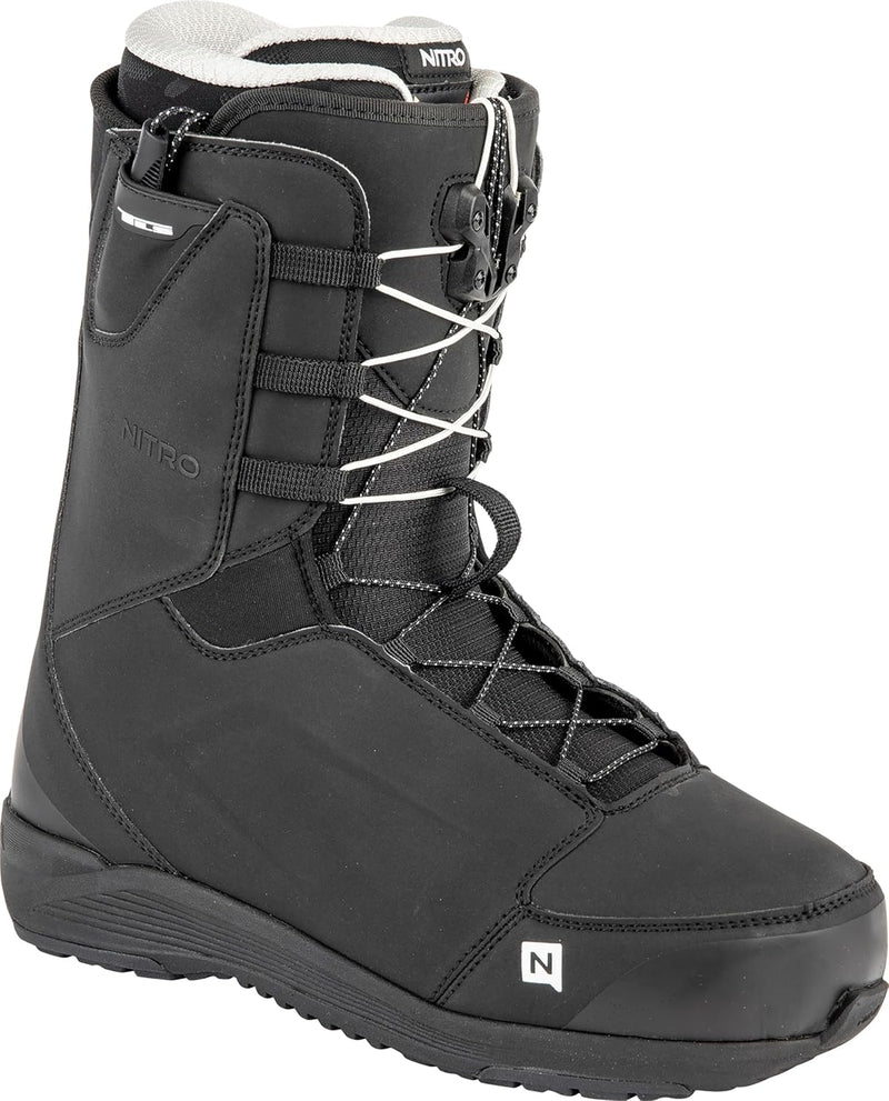 Nitro Herren Anthem TLS All Mountain Freeride Freestyle Schnellschnürsystem Boot Snowboardboot, Blac