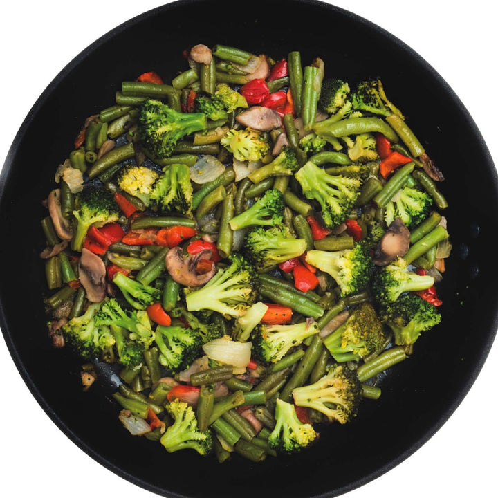 KitchenCraft World of Flavours Antihaft-Wok für Induktionskochfeld, Kohlenstoffstahl, Rührbratpfanne