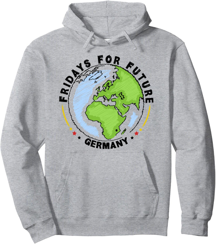 Fridays For Future Shirt - Germany Flag Pullover Hoodie