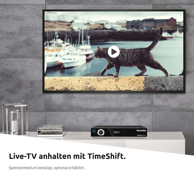 TechniSat DIGIPLUS UHD S - 4K Sat Receiver mit Twin Tuner (DVB-S/DVB-S2, App Steuerung, PVR Aufnahme