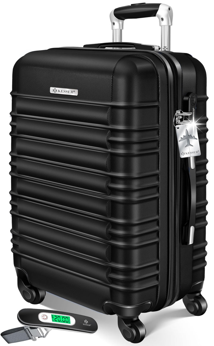 KESSER® Reisekoffer Mittlerer Hartschalen-Koffer Inkl. Kofferwaage + Gepäckanhänger Trolley Gepäck R
