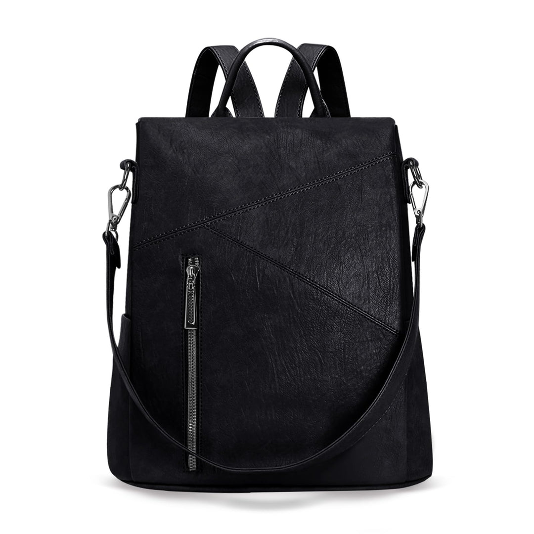 HUA ANGEL 2 In 1 Elegant Damen Rucksack Umhängetasche Anti Diebstahl Tagesrucksack Wasserdicht PU Le