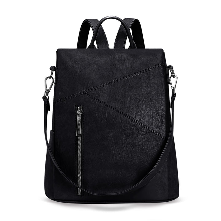 HUA ANGEL 2 In 1 Elegant Damen Rucksack Umhängetasche Anti Diebstahl Tagesrucksack Wasserdicht PU Le