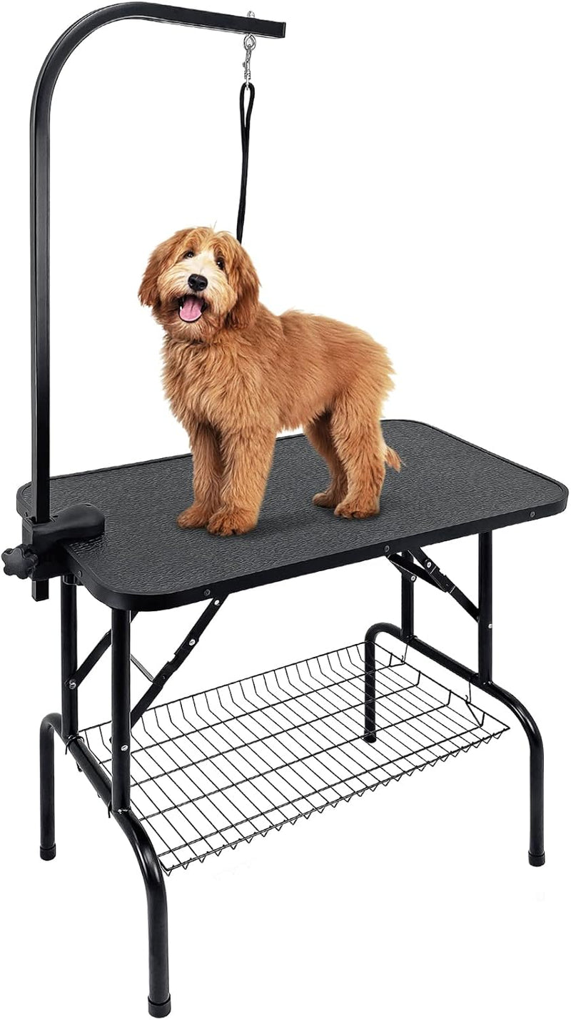 Kalolary 32inch Hund Trimmtisch Schertisch Hundepflegetisch, Hundepflegetisch klappbar, Tierpflegeti