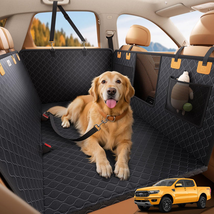Lamicall Hundedecke Auto Rückbank, Autoschondecke Hund - [TOP Reissfestigkeit] wasserdichte Hundemat