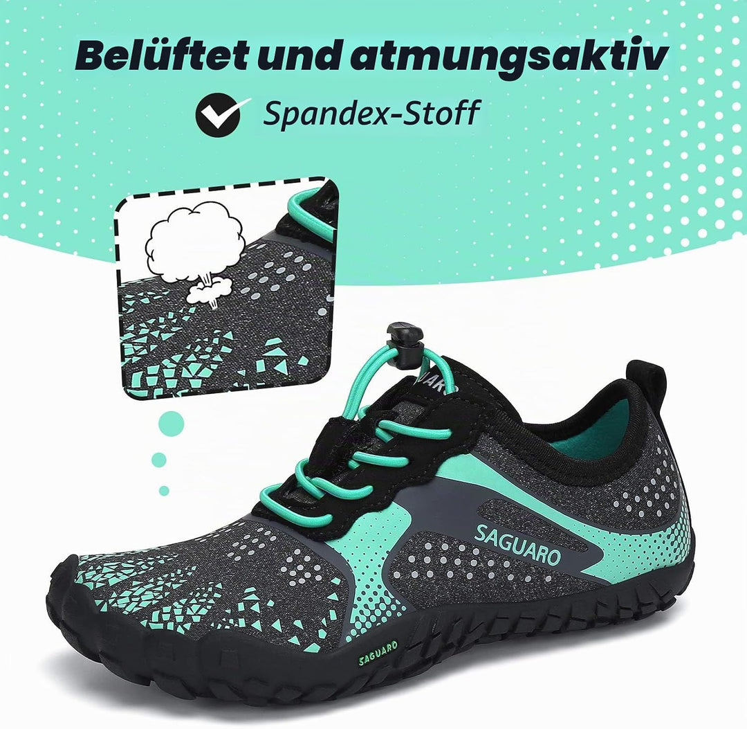 SAGUARO Unisex-Kinder Barfussschuhe Schnell Trocknend Wanderschuhe Leicht Laufschuhe Gr.24-36 28 EU