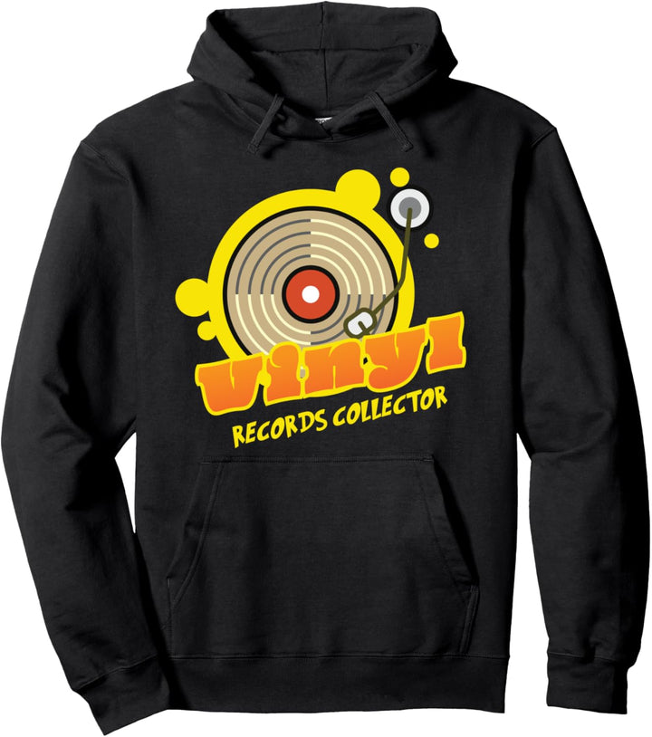 Retro Vinyl Schallplatten Platenspieler 80er Vintage Motiv Pullover Hoodie