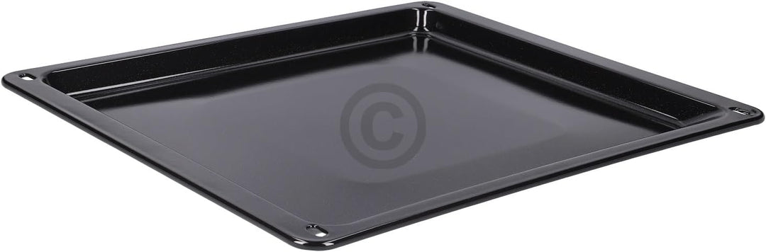 Backblech kompatibel mit Zanussi 3531939233 emailliertes Bleck für Backofen Dampfgarer 422x370x23 mm